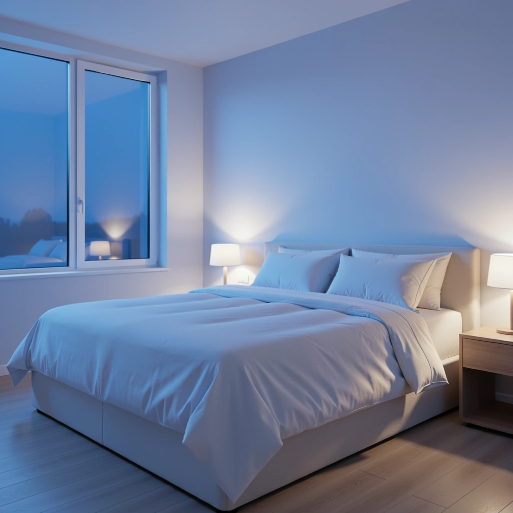 Pokojná spálňa symbolizujúca kvalitný odpočinok
